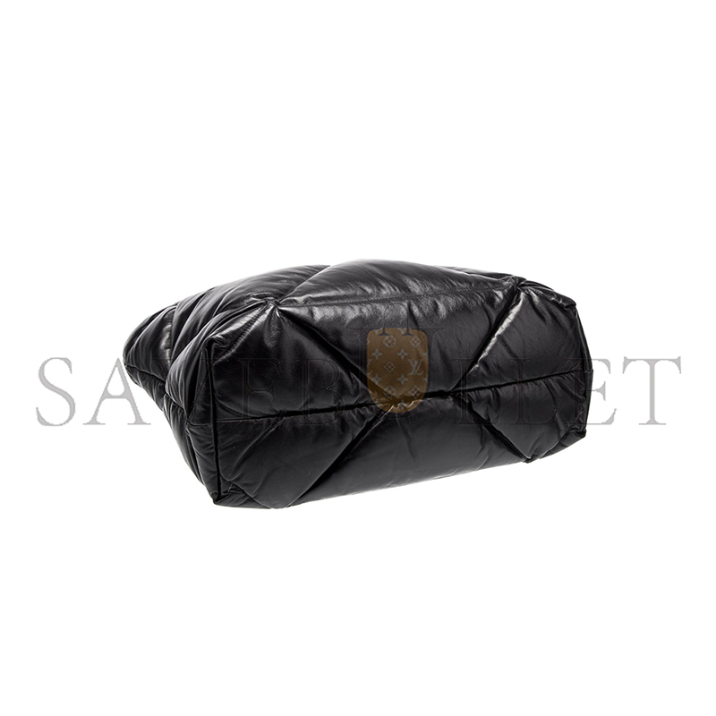 Pra*a nappa leather padded soft tote 1bg411 (38*34*14cm)